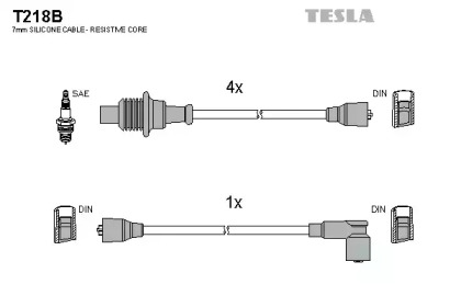 Комплект электропроводки TESLA T218B