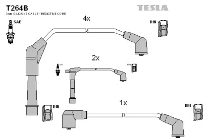 Комплект электропроводки TESLA T264B