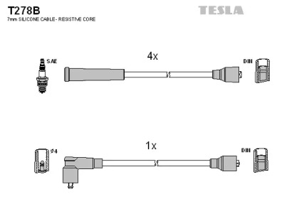 Комплект электропроводки TESLA T278B