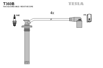 Комплект электропроводки TESLA T360B