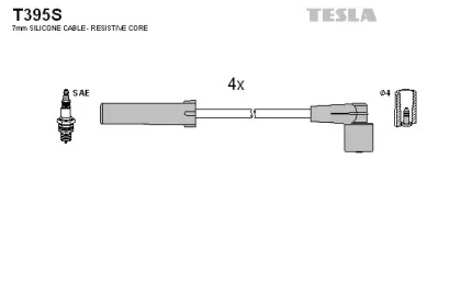 Комплект электропроводки TESLA T395S