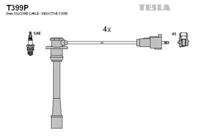 Комплект электропроводки TESLA T399P