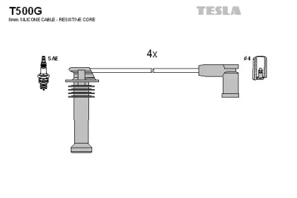 Комплект электропроводки TESLA T500G