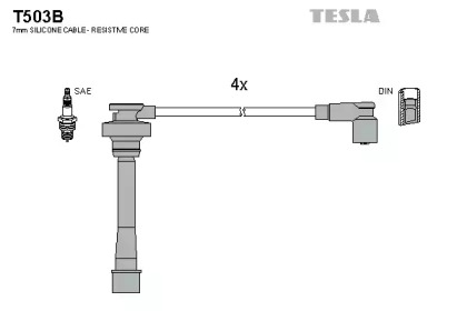 Комплект электропроводки TESLA T503B