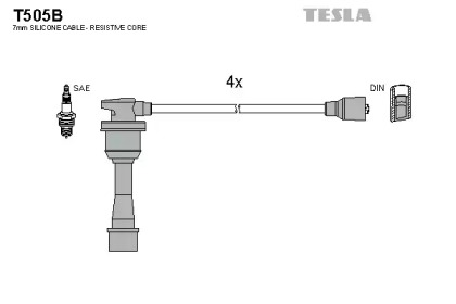 Комплект электропроводки TESLA T505B