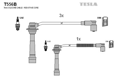 Комплект электропроводки TESLA T556B