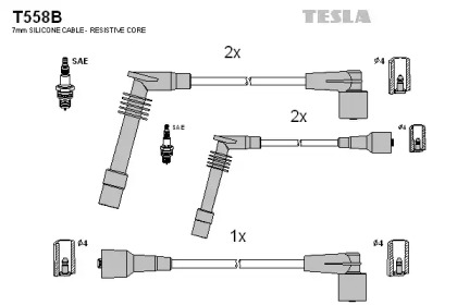 Комплект электропроводки TESLA T558B