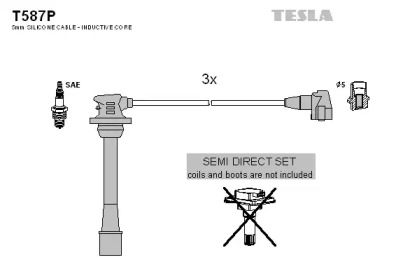 Комплект электропроводки TESLA T587P