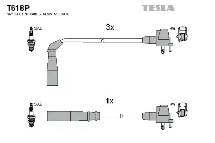 Комплект электропроводки TESLA T618P