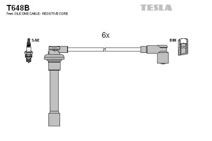 Комплект электропроводки TESLA T648B