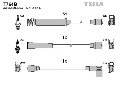 Комплект электропроводки TESLA T764B