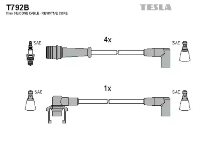 Комплект электропроводки TESLA T792B