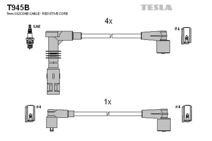 Комплект электропроводки TESLA T945B