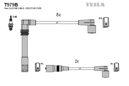 Комплект электропроводки TESLA T979B