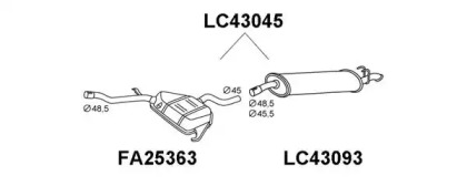 Амортизатор VENEPORTE LC43045