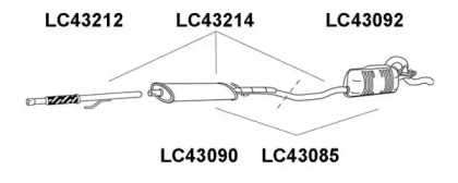 Амортизатор VENEPORTE LC43214