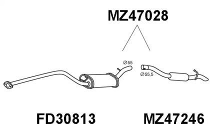 Амортизатор VENEPORTE MZ47028