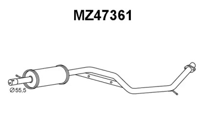 Амортизатор VENEPORTE MZ47361