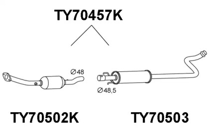 Катализатор VENEPORTE TY70457K