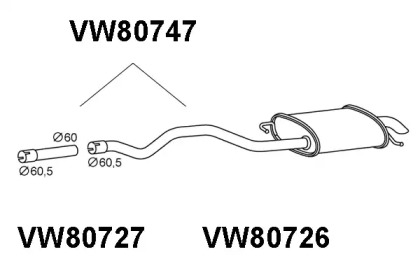 Амортизатор VENEPORTE VW80747