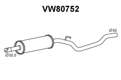 Амортизатор VENEPORTE VW80752