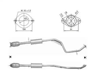 Катализатор MAGNAFLOW 64808