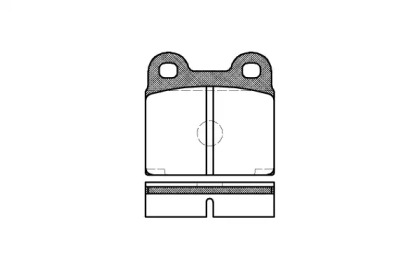 Комплект тормозных колодок WOKING P1073.20