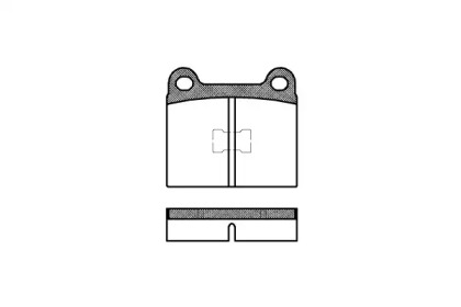 Комплект тормозных колодок WOKING P1173.20