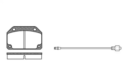 Комплект тормозных колодок WOKING P1273.02