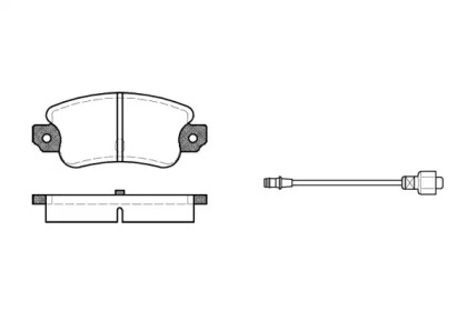 Комплект тормозных колодок WOKING P1283.02