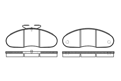 Комплект тормозных колодок WOKING P1483.00