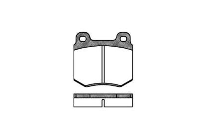 Комплект тормозных колодок WOKING P1693.10