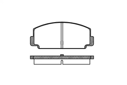 Комплект тормозных колодок WOKING P1753.60