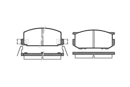 Комплект тормозных колодок WOKING P0093.22