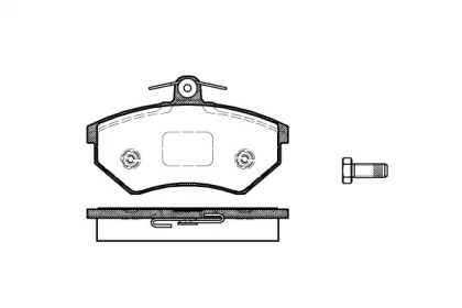 Комплект тормозных колодок WOKING P0343.40