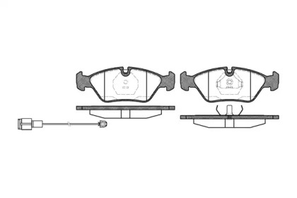 Комплект тормозных колодок WOKING P0393.02