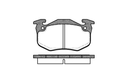 Комплект тормозных колодок WOKING P0443.80