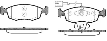 Комплект тормозных колодок WOKING P0723.52