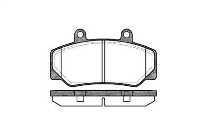 Комплект тормозных колодок WOKING P0763.20