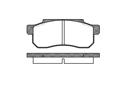 Комплект тормозных колодок WOKING P3033.10