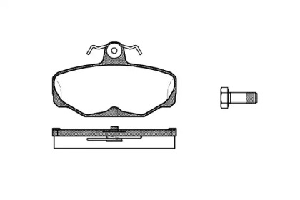 Комплект тормозных колодок WOKING P3053.00