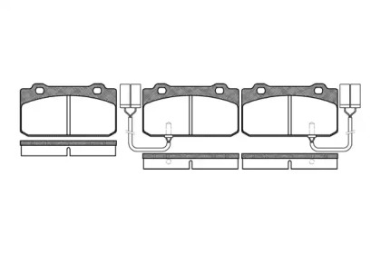 Комплект тормозных колодок WOKING P3103.02