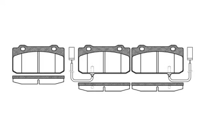 Комплект тормозных колодок WOKING P3103.12