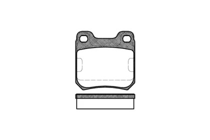 Комплект тормозных колодок WOKING P3393.00