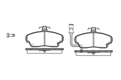 Комплект тормозных колодок WOKING P3523.01