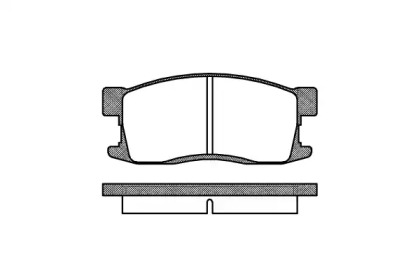 Комплект тормозных колодок WOKING P3553.00