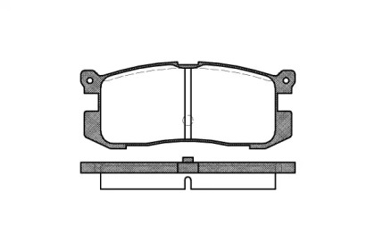 Комплект тормозных колодок WOKING P3723.00