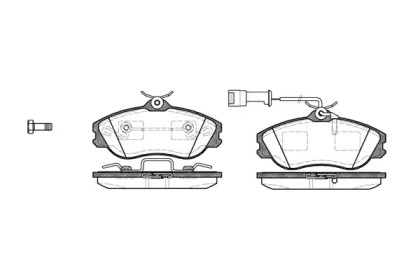 Комплект тормозных колодок WOKING P3763.22