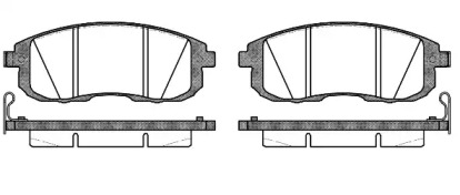 Комплект тормозных колодок WOKING P3933.14