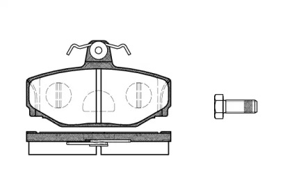 Комплект тормозных колодок WOKING P3973.10